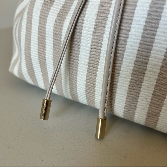 Kate Spade Mulberry Street Cream and Tan Striped Small Backpack - Picture 5 of 13